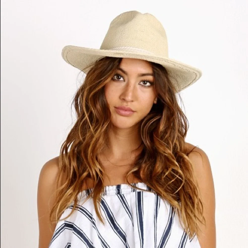 Brixton Natural Straw Fedora Hat